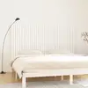 Image de Tête De Lit Murale Blanc 204x3x110 Cm Bois Massif De Pin Vidaxl