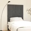Image de Tête De Lit Murale Gris 95,5x3x110 Cm Bois Massif De Pin Vidaxl
