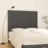 Image de Tête De Lit Murale Gris 146,5x3x110 Cm Bois Massif De Pin Vidaxl