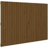Image de Tête De Lit Murale Marron Miel 159,5x3x110cm Bois Massif De Pin Vidaxl