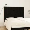 Image de Tête De Lit Murale Noir 159,5x3x110 Cm Bois Massif De Pin Vidaxl