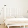Image de Tête De Lit Murale Blanc 185x3x110 Cm Bois Massif De Pin Vidaxl