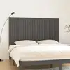 Image de Tête De Lit Murale Gris 185x3x110 Cm Bois Massif De Pin Vidaxl