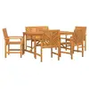 Image de Vidaxl ensemble de salle à manger pour jardin 6 pcs marron