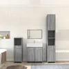 Image de vidaXL Ensemble de meubles de salle de bain 4 pcs Sonoma gris 3154404