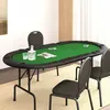 Image de vidaXL Table de poker pliable 10 joueurs Vert 207x106x76 cm dessus de table de poker table de poker pliable table de 80402
