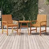 Image de Chaises À Manger De Jardin Lot De 2 Bois Massif D'acacia Vidaxl