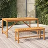 Image de Banc De Jardin 110 Cm Bois Massif D'acacia Vidaxl
