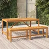 Image de vidaXL Table à manger de jardin 150x90x74 cm bois dacacia solide table table dextérieur mobilier de jardin table de 362241