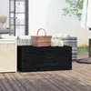 Image de Boîte De Jardin Noir 101x50,5x46,5 Cm Bois Massif De Pin Vidaxl