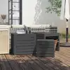 Image de Ensemble De Boîtes De Jardin 3 Pcs Gris Bois De Pin Massif Vidaxl