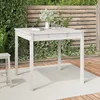 Image de vidaXL Table de jardin blanc 825x825x76 cm bois massif de pin 823963