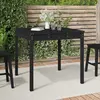 Image de Table De Jardin Noir 82,5x82,5x76 Cm Bois Massif De Pin Vidaxl
