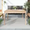 Image de Table De Jardin 121x82,5x76 Cm Bois Massif De Pin Vidaxl