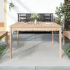 Image de vidaXL Table de jardin 121x825x76 cm bois massif de pin 823969