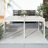 Image de Table De Jardin Blanc 159,5x82,5x76 Cm Bois Massif De Pin Vidaxl