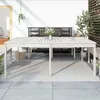Image de vidaXL Table de jardin blanc 2035x100x76 cm bois massif de pin 823984