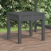 Image de Banc De Jardin Gris 50x44x45 Cm Bois Massif De Pin Vidaxl