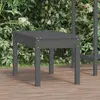 Image de Banc De Jardin Gris 80x44x45 Cm Bois Massif De Pin Vidaxl