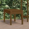 Image de Banc De Jardin Marron Miel 80x44x45 Cm Bois De Pin Massif Vidaxl