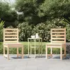 Image de Chaises De Jardin Lot De 2 50x48x91,5 Cm Bois Massif De Pin Vidaxl