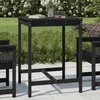 Image de Table De Jardin Noir 82,5x82,5x110 Cm Bois Massif De Pin Vidaxl