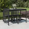 Image de Table De Jardin Gris 159,5x82,5x110 Cm Bois Massif De Pin Vidaxl