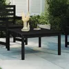 Image de Table De Jardin Noir 82,5x82,5x45 Cm Bois Massif De Pin Vidaxl