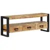 Image de Meuble Tv 120x30x45 Cm Bois Massif De Manguier Vidaxl