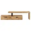 Image de Vidaxl meuble tv (118-200) x 30 x 40 cm en bois massif de manguier
