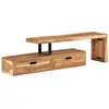 Image de Meuble Tv (118-200) X 30 X 40 Cm Bois Massif D'acacia Vidaxl