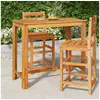 Image de Table de bar de jardin 120x60x105 cm bois d acacia solide