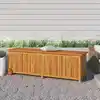 Image de Boîte De Rangement De Jardin Avec Roues 150x50x58cm Bois Acacia Vidaxl