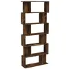 Image de Vidaxl bibliothèquecloison chêne fumé 80x24x192 cm bois d'ingénierie