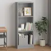 Image de Bibliothèque 3 Niveaux Sonoma Gris 40x24x109 Cm Vidaxl