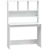 Image de Vidaxl bureau avec étagères blanc 102x45x148 cm bois d'ingénierie