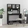 Image de Bureau Avec Étagères Noir 102x45x148 Cm Bois D'ingénierie Vidaxl