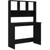 Image de Vidaxl bureau avec étagères noir 102x45x148 cm bois d'ingénierie