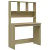 Image de Vidaxl bureau avec étagères chêne sonoma 102x45x148 cm