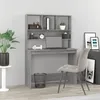 Image de vidaXL Bureau avec étagères Sonoma gris 102x45x148cm Bois dingénierie 823006