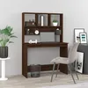 Image de Bureau Et Étagères Chêne Marron 102x45x148 Cm Bois D'ingénierie Vidaxl