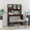 Image de vidaXL Bureau et étagères Chêne marron 102x45x148 cm Bois dingénierie 823007