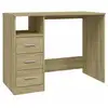 Image de Vidaxl bureau avec tiroirs chêne sonoma 102x50x76 cm bois d'ingénierie