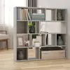 Image de Bibliothèque/séparateur De Pièce Gris Béton 105x24x102 Cm Vidaxl