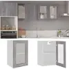 Image de Vitrine Suspendue "lyon" Gris Sonoma 40 X 31 X 60 Cm Bois D'ingénierie Vidaxl