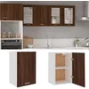 Image de vidaXL Armoire suspendue Lyon Chêne brun 395 x 31 x 60 cm Bois dingénierie 826350