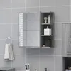 Image de Armoire À Miroir De Salle De Bain Sonoma Gris 62,5x20,5x64 Cm Vidaxl