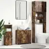 Image de Armoire De Bain Chêne Fumé 60x33x61 Cm Bois D'ingénierie Vidaxl