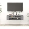 Image de Armoire Tv Suspendue Sonoma Gris 100x30x26,5 Cm Bois Ingénierie Vidaxl