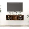Image de Étagère Murale Chêne Fumé 102x30x29 Cm Bois D'ingénierie Vidaxl